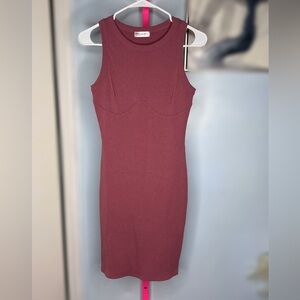 Popular 21 Bodycon Mini Dress in Dusty Rose size Large
